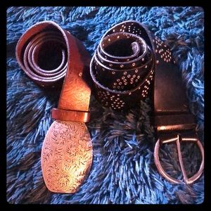 🖤🌸Gap + Express Brand Leather Belts 🤩🌸🖤